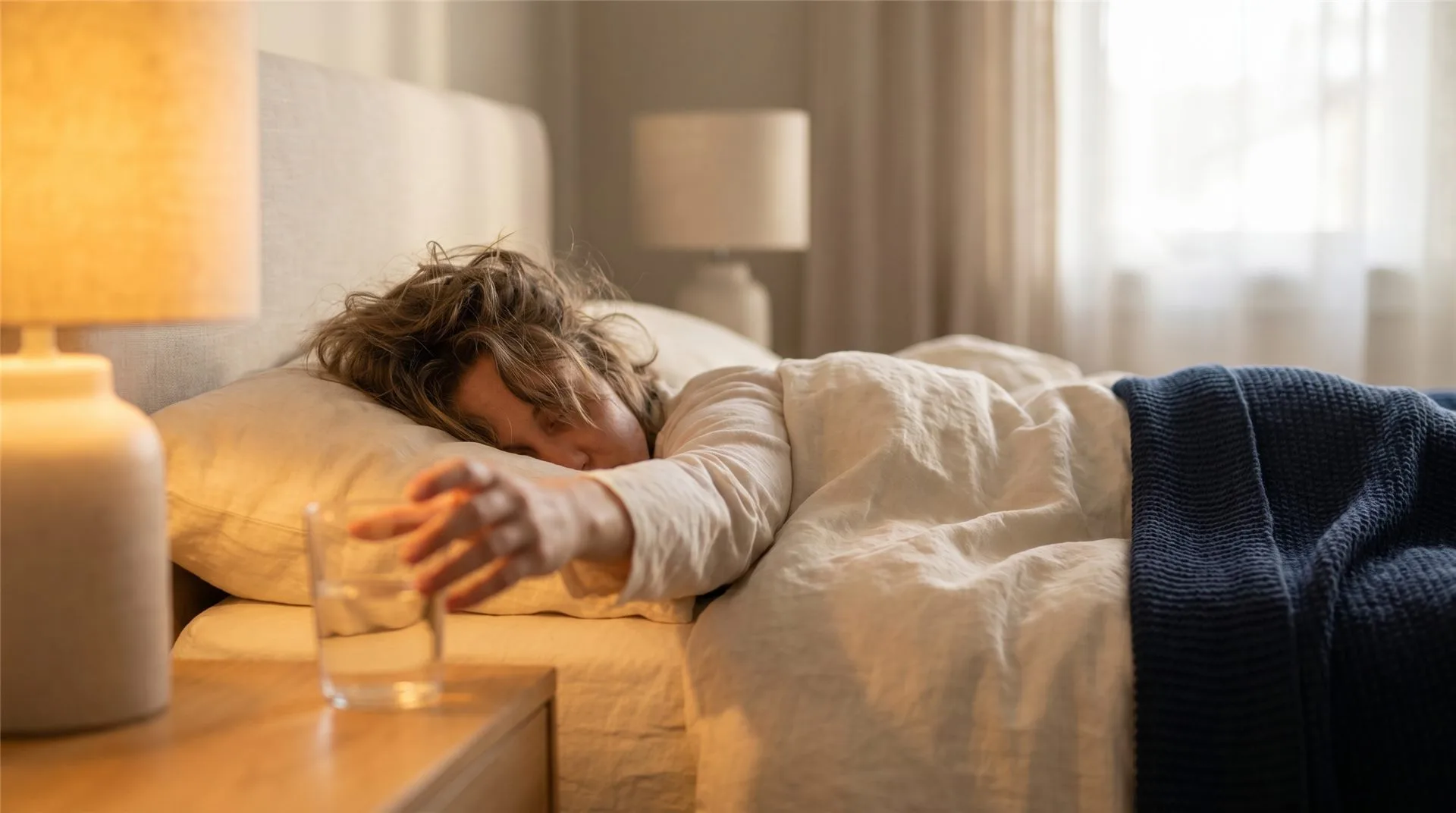 Person sleeping peacefully